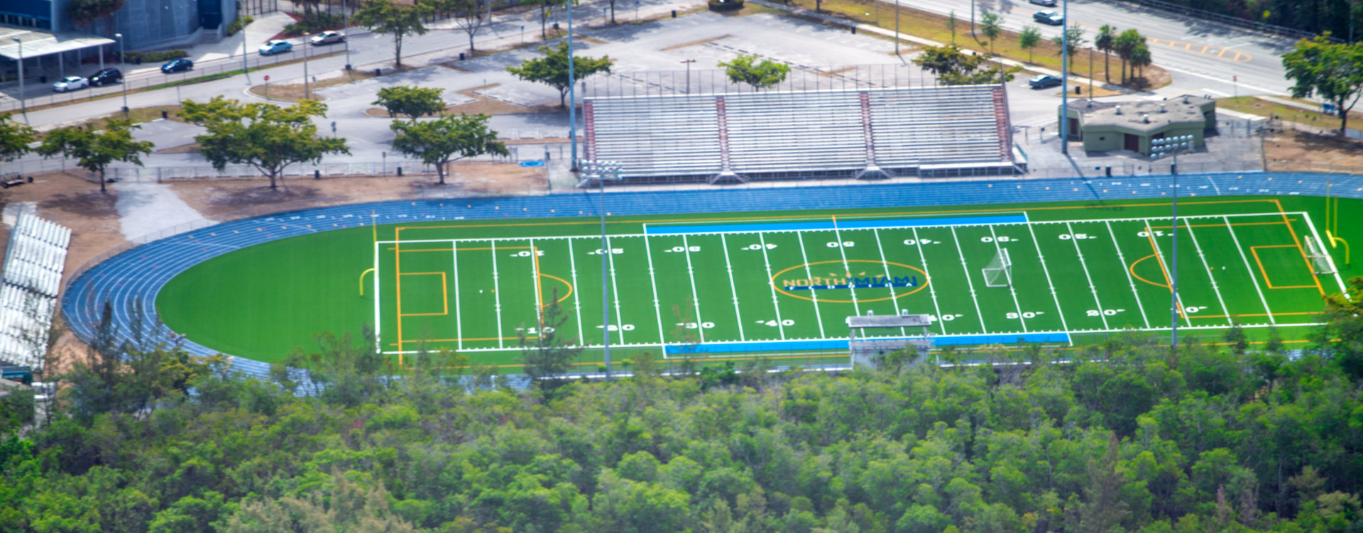 American football field
